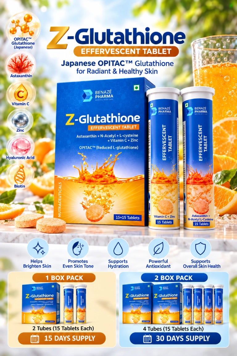 Z-Glutathione Effervescent Tablets – For Glowing & Radiant Skin
