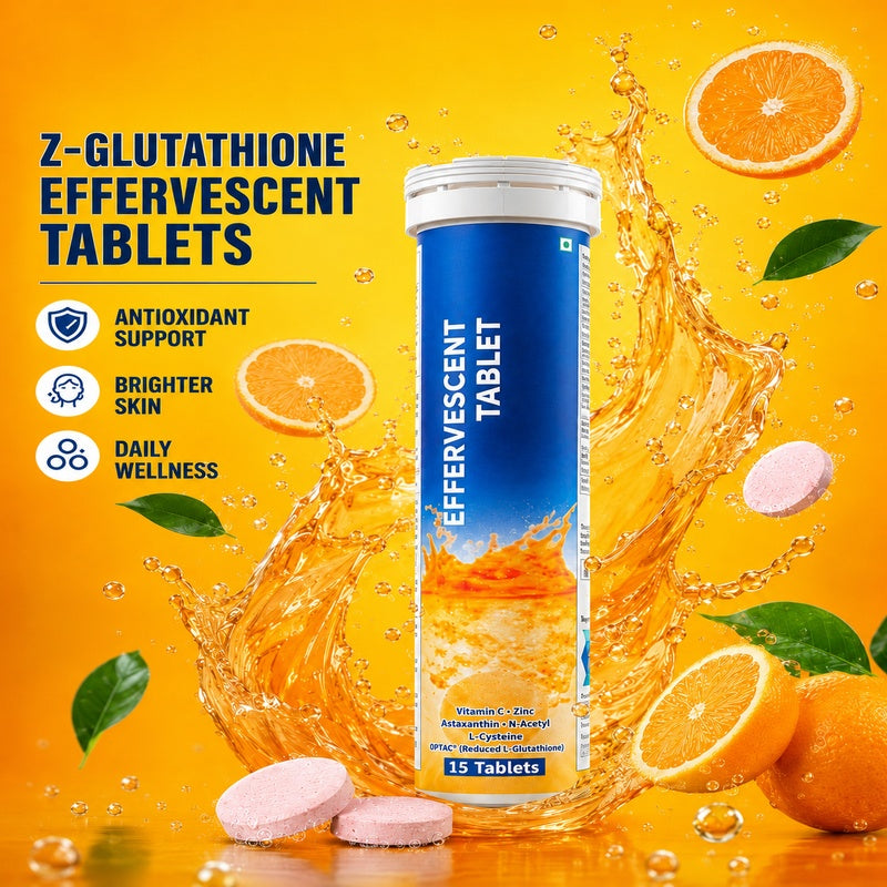 BENAZE PHARMA Z-Glutathione Effervescent Tablets (Pack of 2)